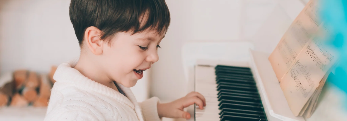 Encourage your child to play with the piano before starting lessons