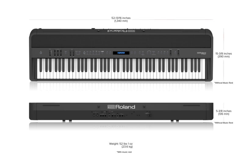 Roland FP-90X Dimensions